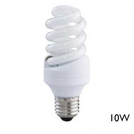 Micro spiral bulb 10W E27 warm light