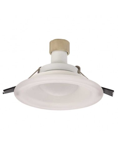 Recessed downlight 12cm white round frame GU10