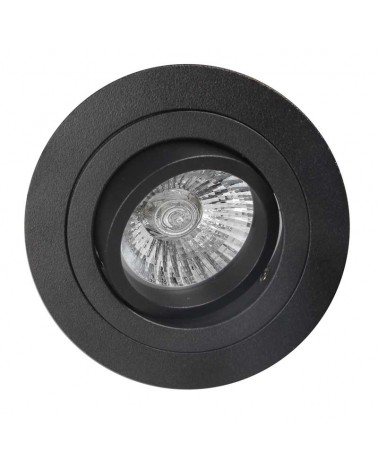 Aro empotrable 9,2cm redondo aluminio blanco o negro GU10