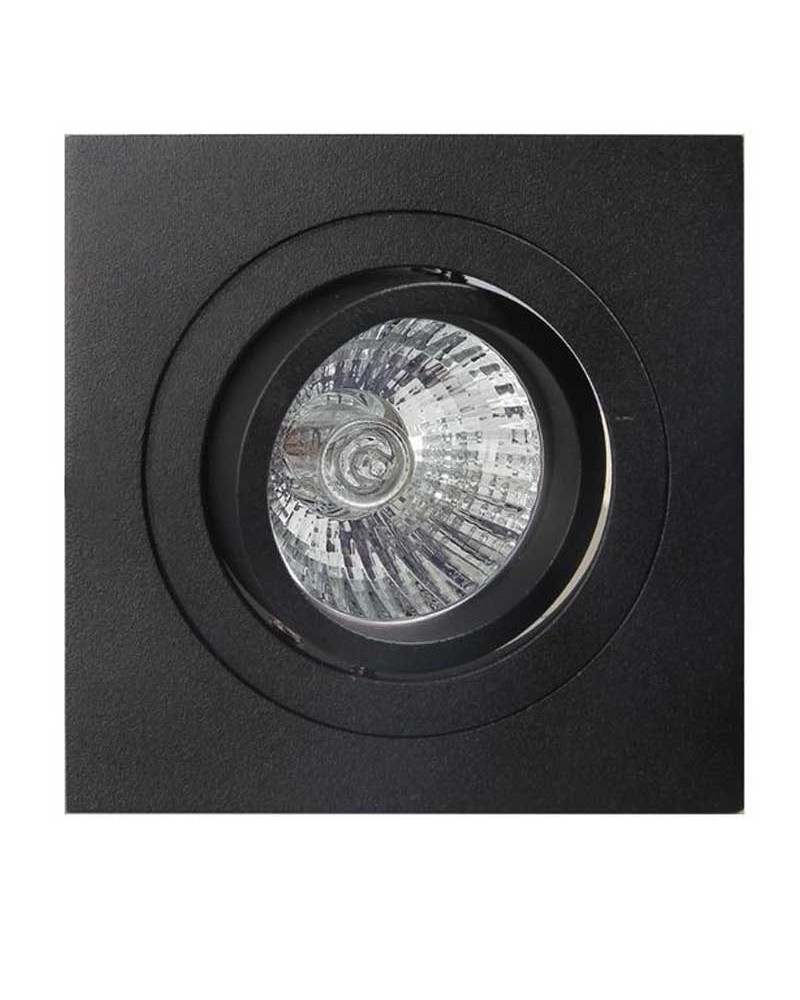 Recessed ring 9.2cm square aluminum white or black GU10