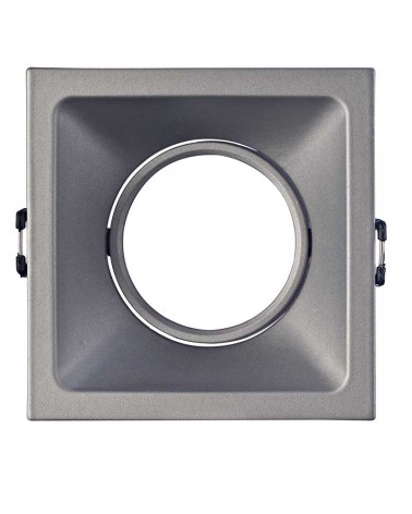 Recessed ring 9.2cm square different finishes GU10