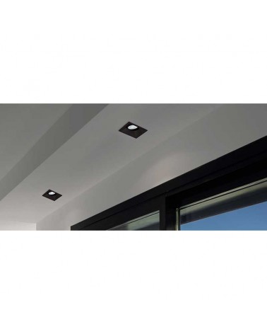 Recessed ring 9.2cm square different finishes GU10