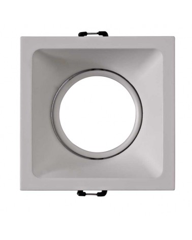 Aro empotrable 9,2cm cuadrado diferentes acabados GU10