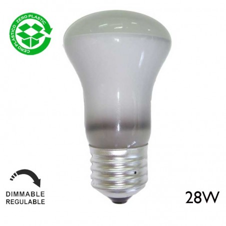 Dimmable low consumption ECO 50mm 28W E27 R50 reflector halogen bulb