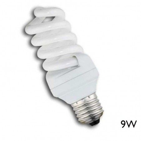 Low consumption MINI spiral bulb 9W E27 day light 6500K