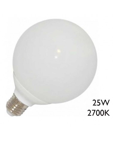 Bajo consumo de globo 25W E27 luz cálida 2700K diámetro 120mm