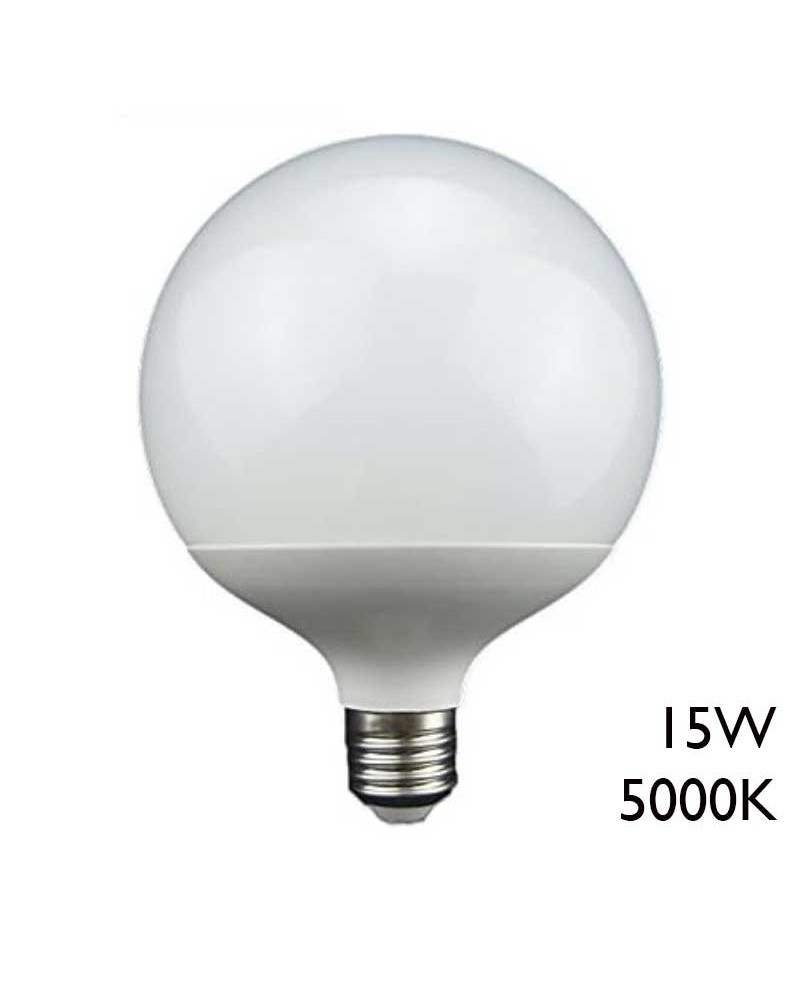 Bombilla LED Globo 15W E27 5000K 1300Lm