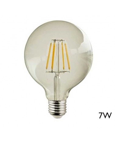 Vintage Globe Bulb 95mm Transparent Glass LED Filaments E27 7W 2700K 750Lm
