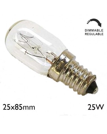 Incandescent tubular bulb 25W E14 25x85mm 190 lumens 2700K