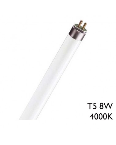 Tubo fluorescente 8W T5 30,2cm 4000K