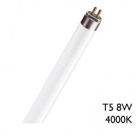 Tubo fluorescente 8W T5 30,2cm 4000K