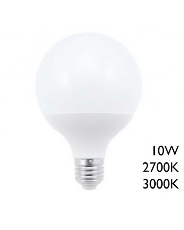 Bombilla globo LED 95 mm E27 10W