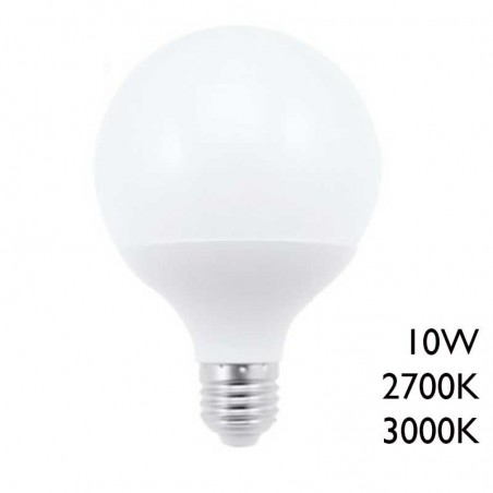 Bombilla globo LED 95 mm E27 10W