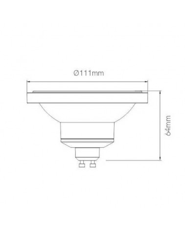 Spot 111mm AR111 LED 15W GU10 45°