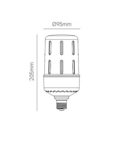 LED lamp 30W E27 2700K 3100Lm high brightness