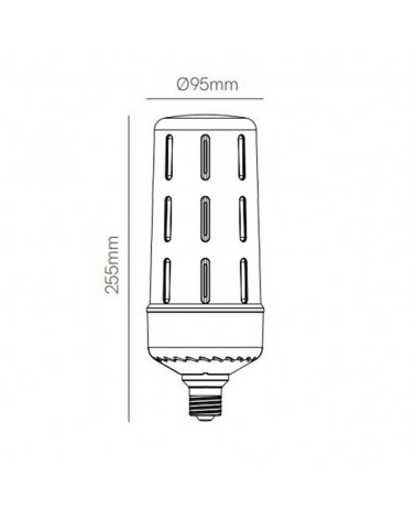 Lámpara LED 50W E27 5000K 6200Lm de alta luminosidad