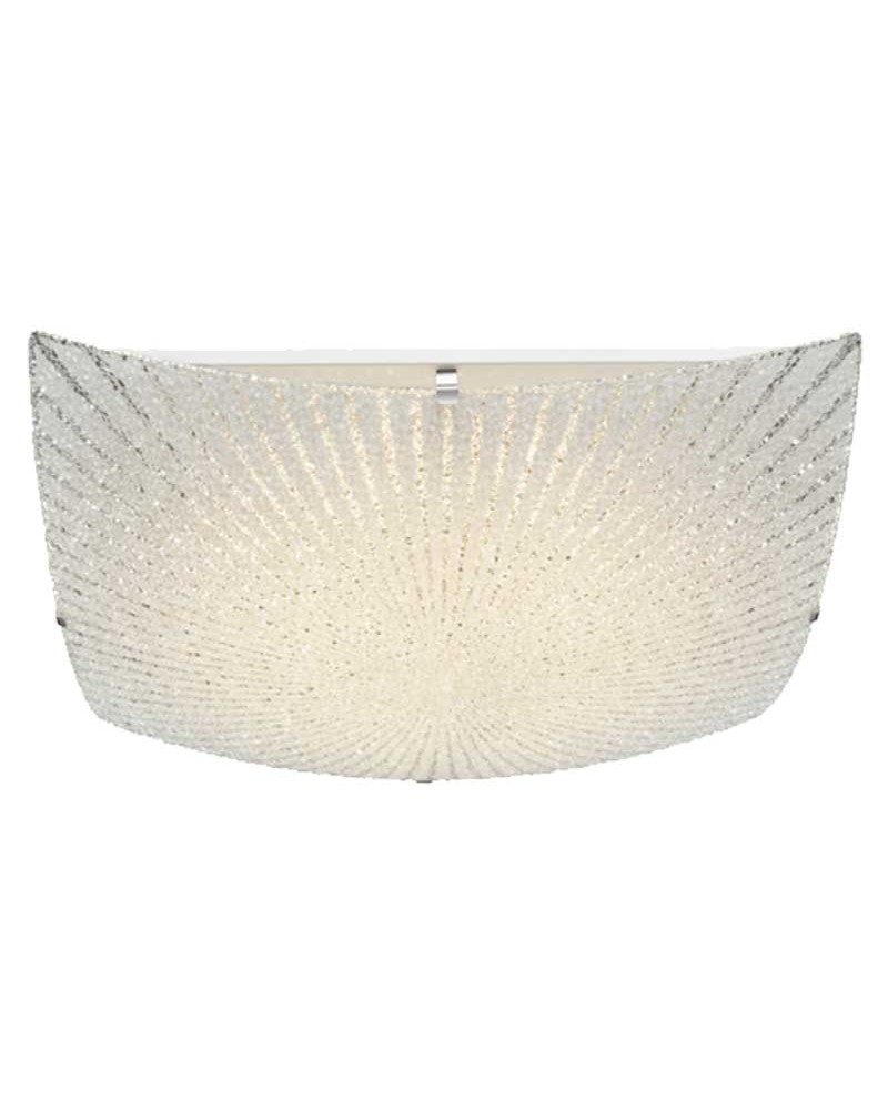 LED ceiling light 40cm metal and glass 18W 3500K