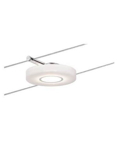 LED cable system 5x4.3W 230V/12V satin chrome