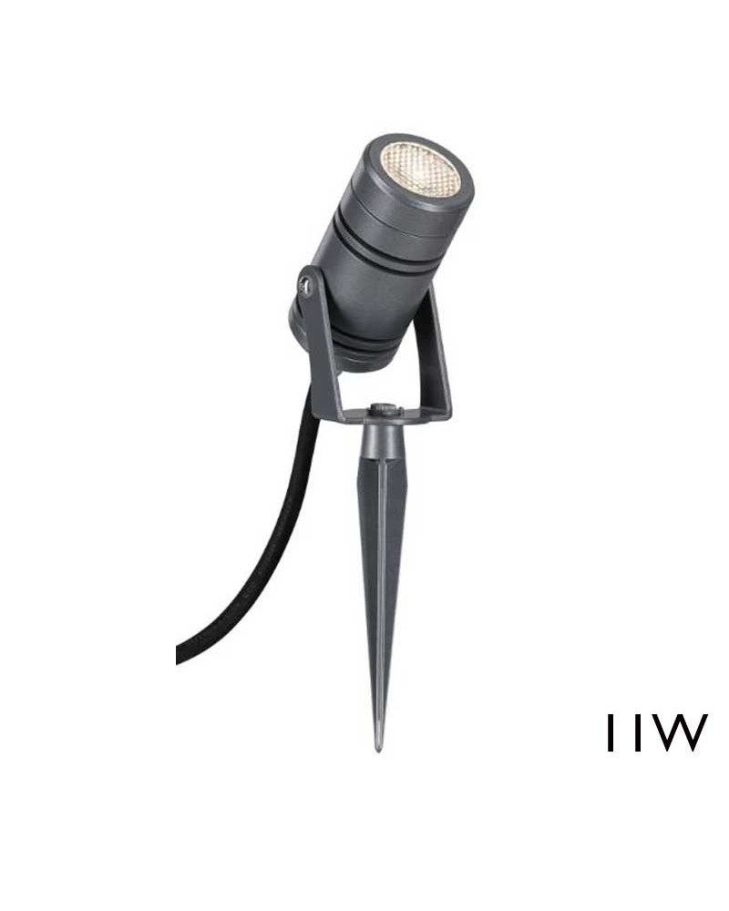 Pincho de jardín aluminio IP65 LED 11W 3000K 24V