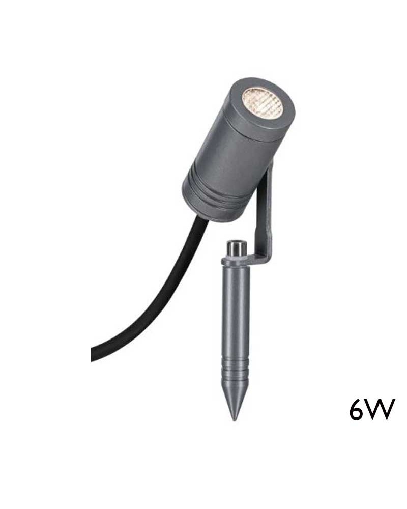 Pincho de jardín aluminio IP65 LED 6W 3000K 24V