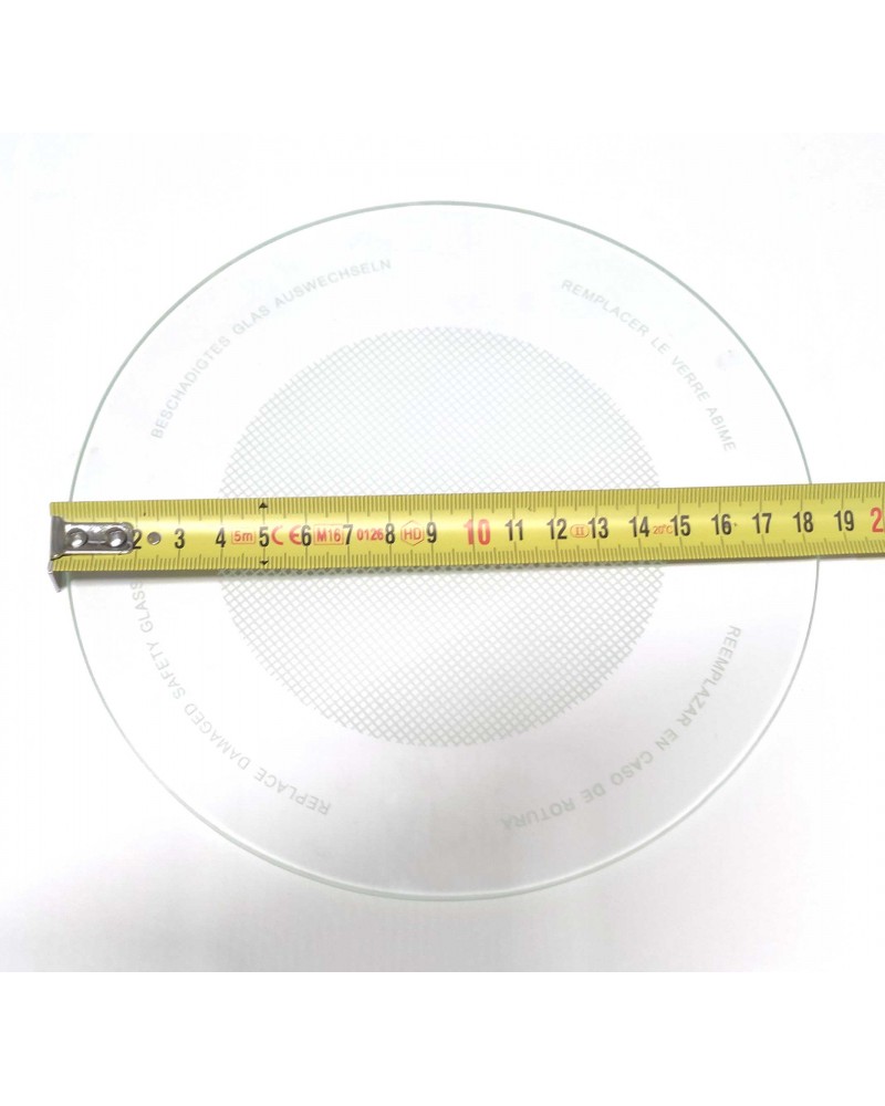 Round glass replacement downlight matt glass 18.45cm diameter