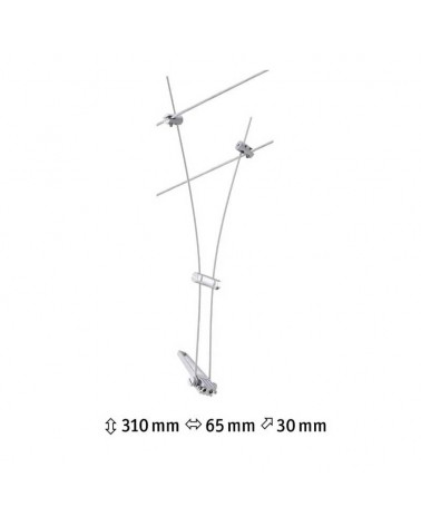Spotlight for lighting cable system GU5.3 12V