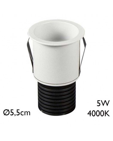 Empotrable LED downlight 5W aluminio 4000K IP54