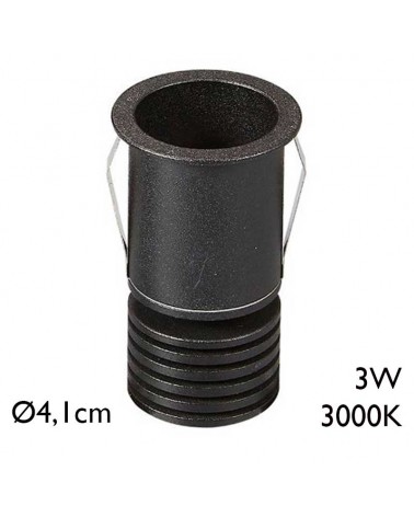 Empotrable LED downlight 3W aluminio 3000K IP54