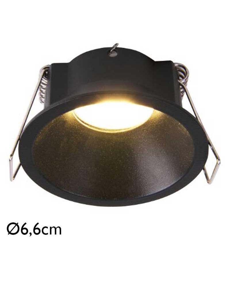 Recessed downlight GU10 aluminum IP54