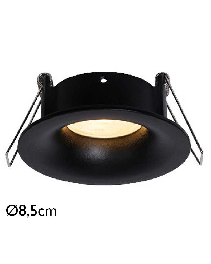 Empotrable downlight GU10 aluminio redondo IP54