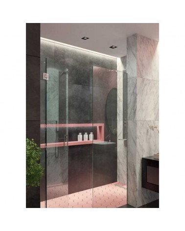 Recessed downlight GU10 square aluminum IP54