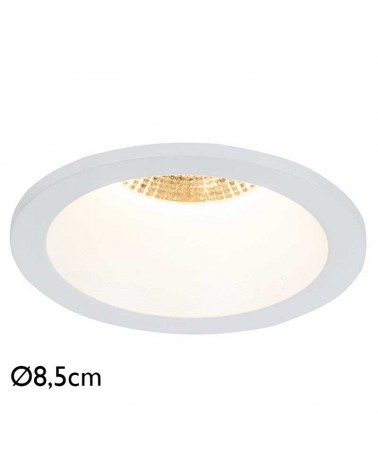 Recessed downlight GU10 round aluminum IP54
