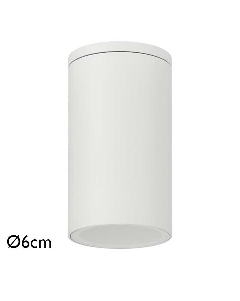 Outdoor ceiling light 6cm diameter aluminum G10 IP54
