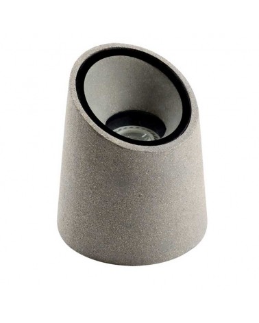 Outdoor beacon 16cm diameter GU10 gray cement IP65