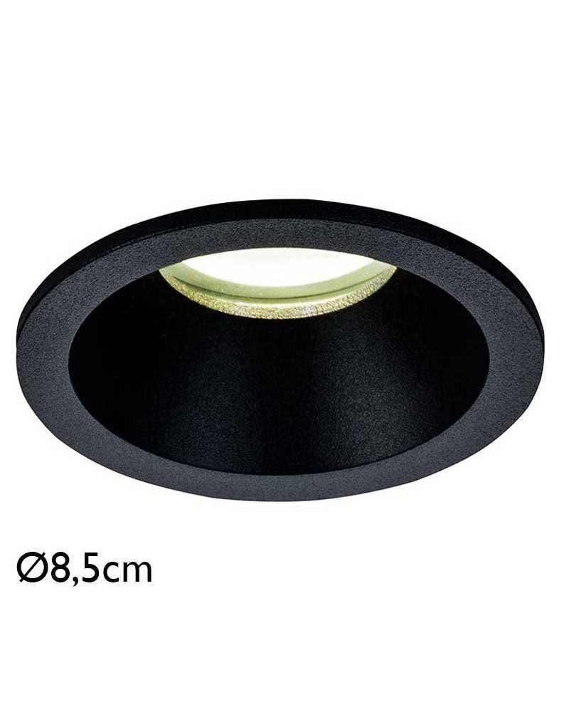 Empotrable downlight GU10 aluminio redondo IP54