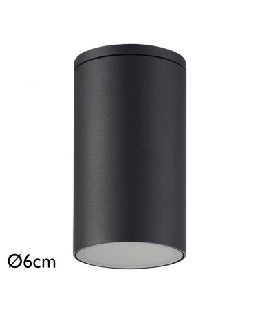 Outdoor ceiling light 6cm diameter aluminum G10 IP54
