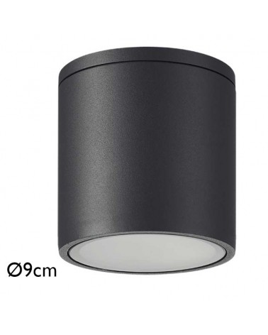 Outdoor ceiling light 9cm diameter aluminum G10 IP54