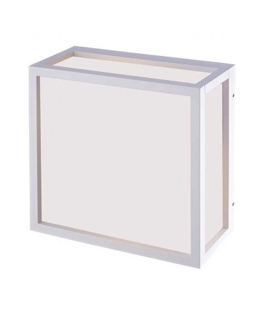 Aplique techo de exterior cuadrado de 23cm aluminio 2xE27 IP65