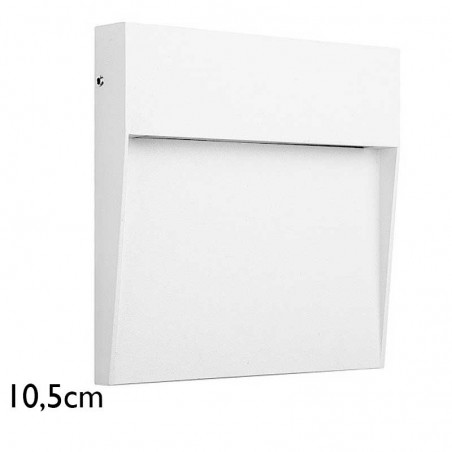 Wall washer 10,5cm aluminum and polycarbonate LED 3W IP54 suitable for outdoors