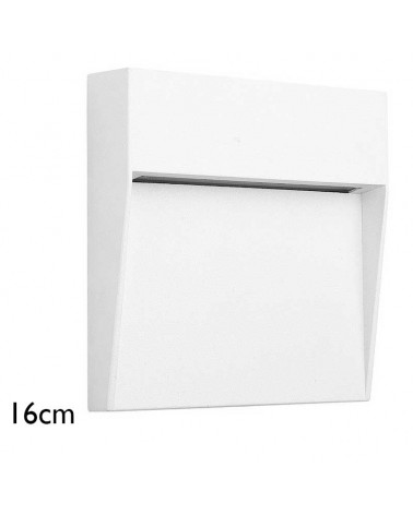 Wall washer 16cm aluminum and polycarbonate LED 6W IP54 suitable for outdoors
