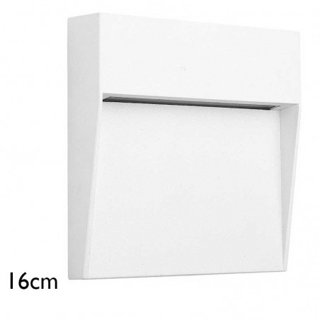 Wall washer 16cm aluminum and polycarbonate LED 6W IP54 suitable for outdoors