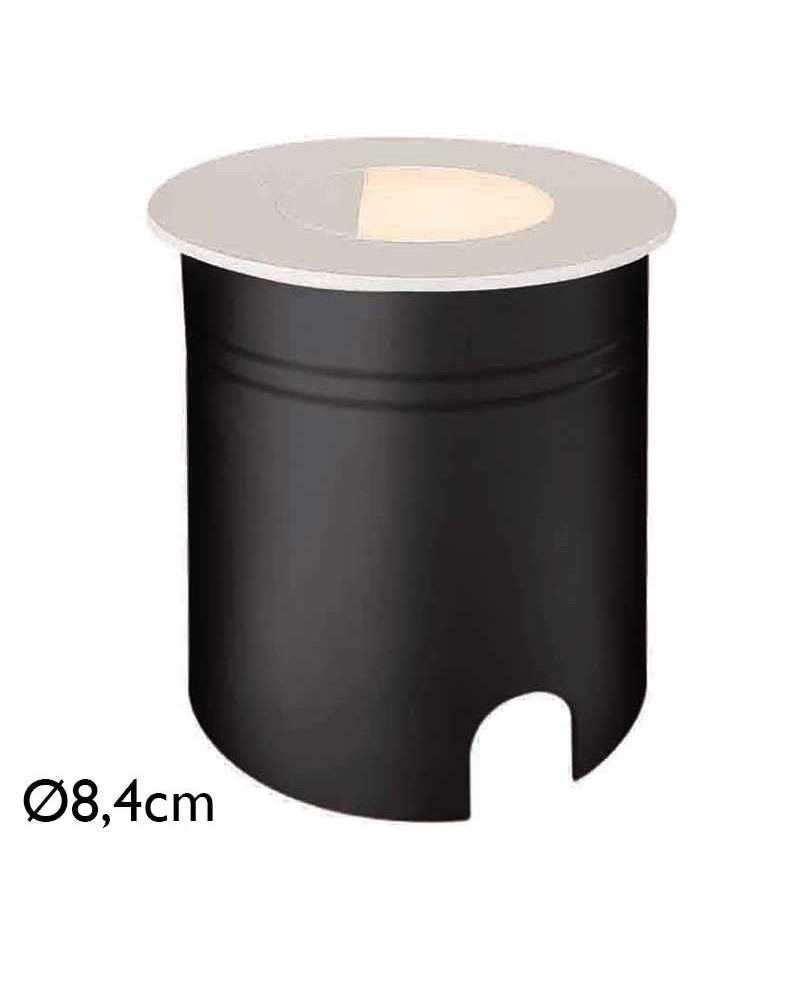Recessed signal light 8,4cm aluminum and polycarbonate LED 3W IP65