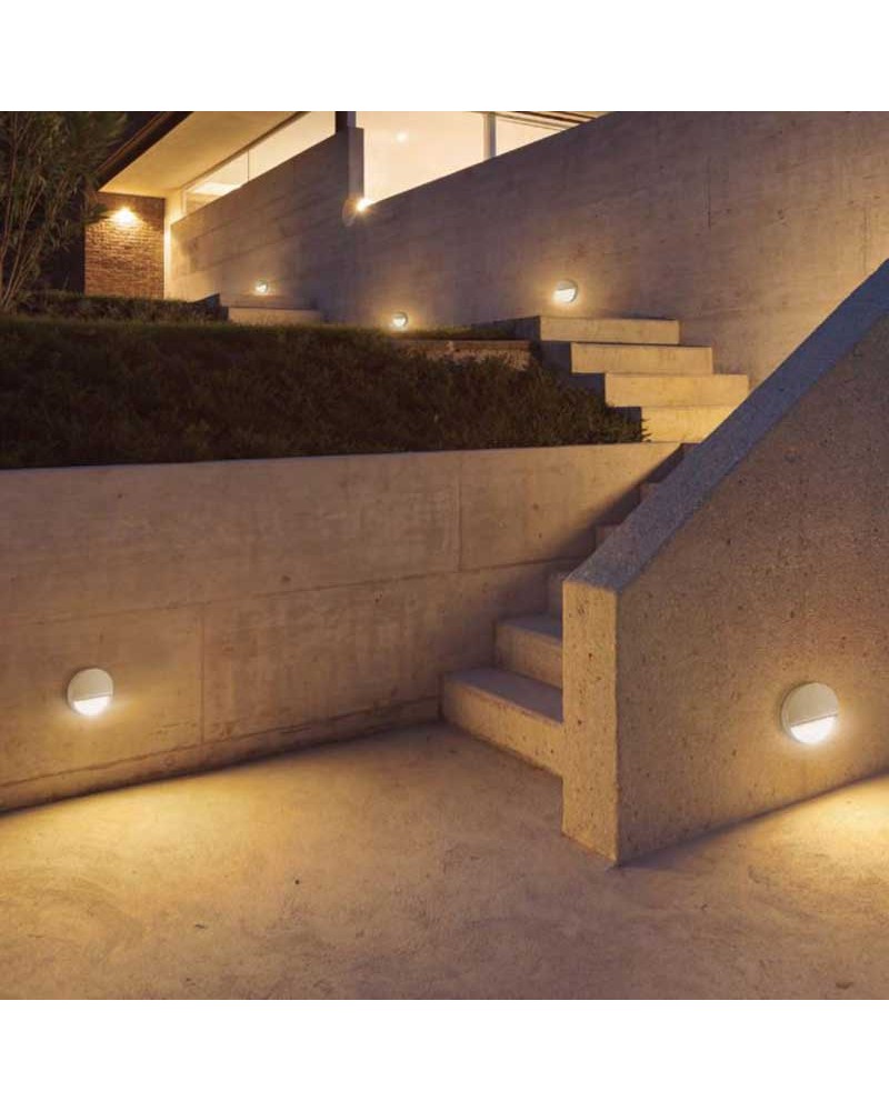 Wall washer 11cm aluminum and polycarbonate LED 3W IP54 suitable for outdoors