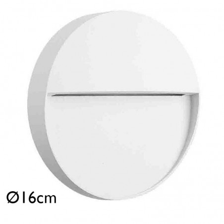 Wall washer 16cm aluminum and polycarbonate LED 3W IP54 suitable for outdoors