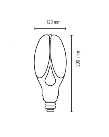 Bombilla LED 60W para farolas