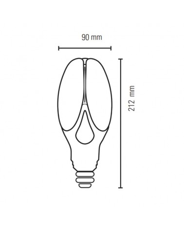 Bombilla LED 40W para farolas