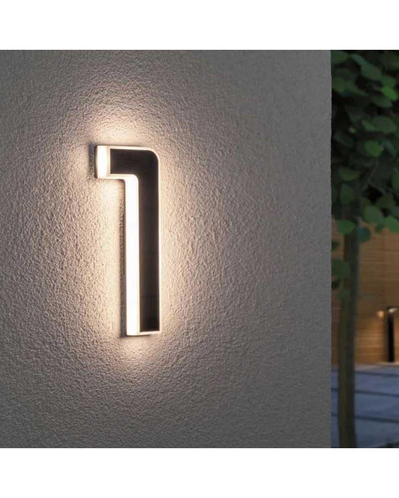 Number 1 for house facade solar LED 3000K 6Lm IP44