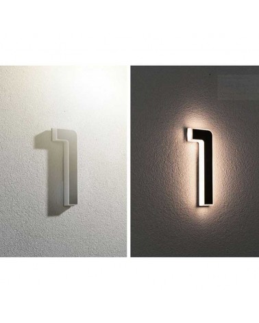 Number 1 for house facade solar LED 3000K 6Lm IP44