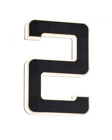 Number 2 for house facade solar LED 3000K 6Lm IP44