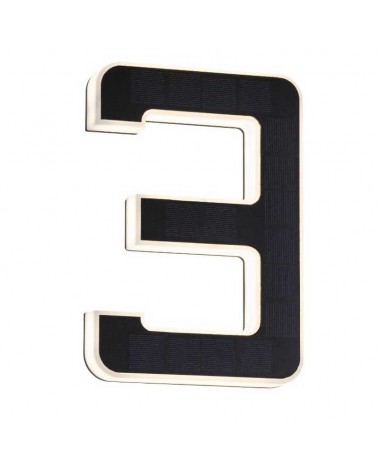 Number 3 for house facade solar LED 3000K 6Lm IP44